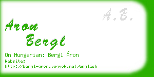 aron bergl business card